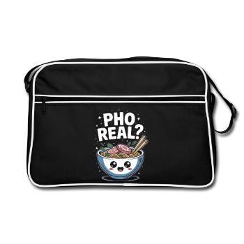 Pho Real Vietnamese Soup Pho - Retro Bag - black/white - Front