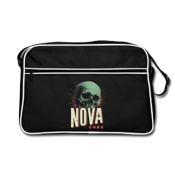 Nova Core Skull - Retro Bag - black/white - Front