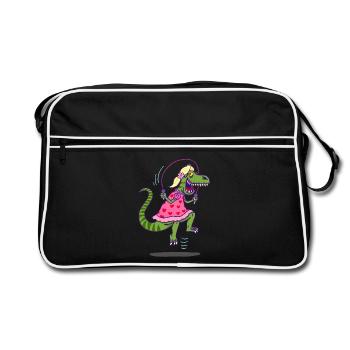 Tarnung für die Jagd - Retro Tasche - Schwarz/Weiß - Vorne