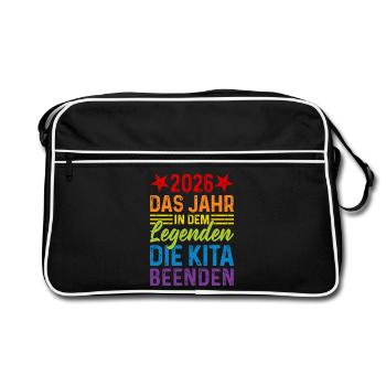 2026 The year in which legends end daycare - Retro Bag - black/white - Front