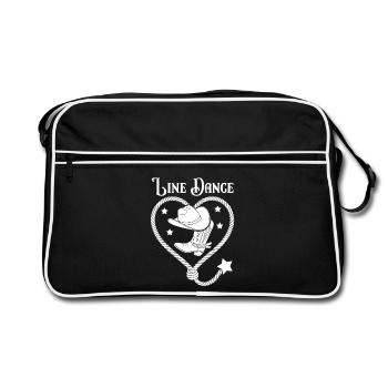 Line Dance Heart Lasso - Retro Bag - black/white - Front