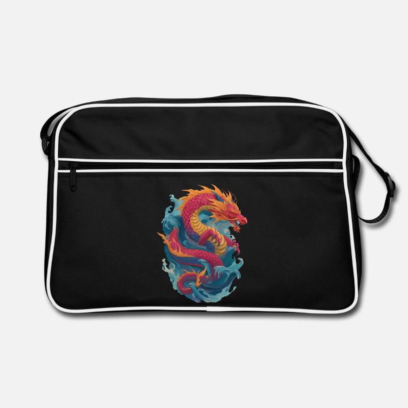 Dragon - Sac Retro - noir/blanc