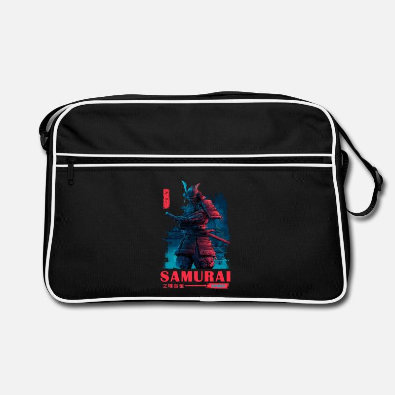 Neon-Samurai Spirit Retro Tasche