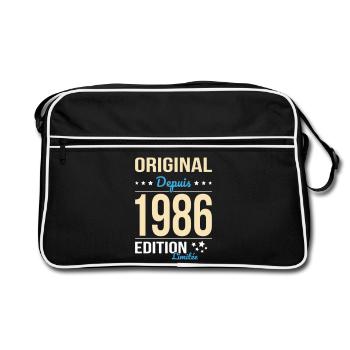 Original depuis 1986 – Anniversaire 40 ans - Sac Retro - noir/blanc - Devant