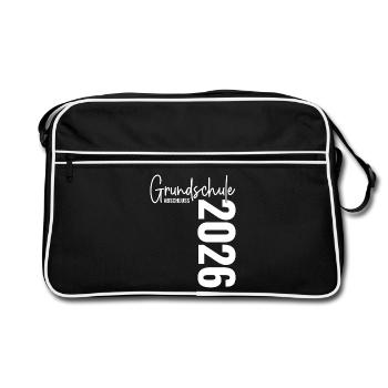 Remise des diplômes de l'école primaire 2026 - Sac Retro - noir/blanc - Devant