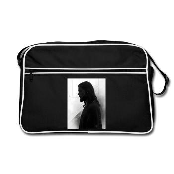 Portrait minimaliste de Jésus - Sac Retro - noir/blanc - Devant