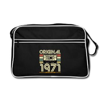 Original 1971 Retro Hits Cassette - Sac Retro - noir/blanc - Devant