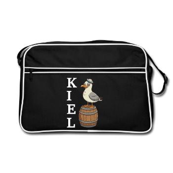 Mouette de Kiel - Sac Retro - noir/blanc - Devant