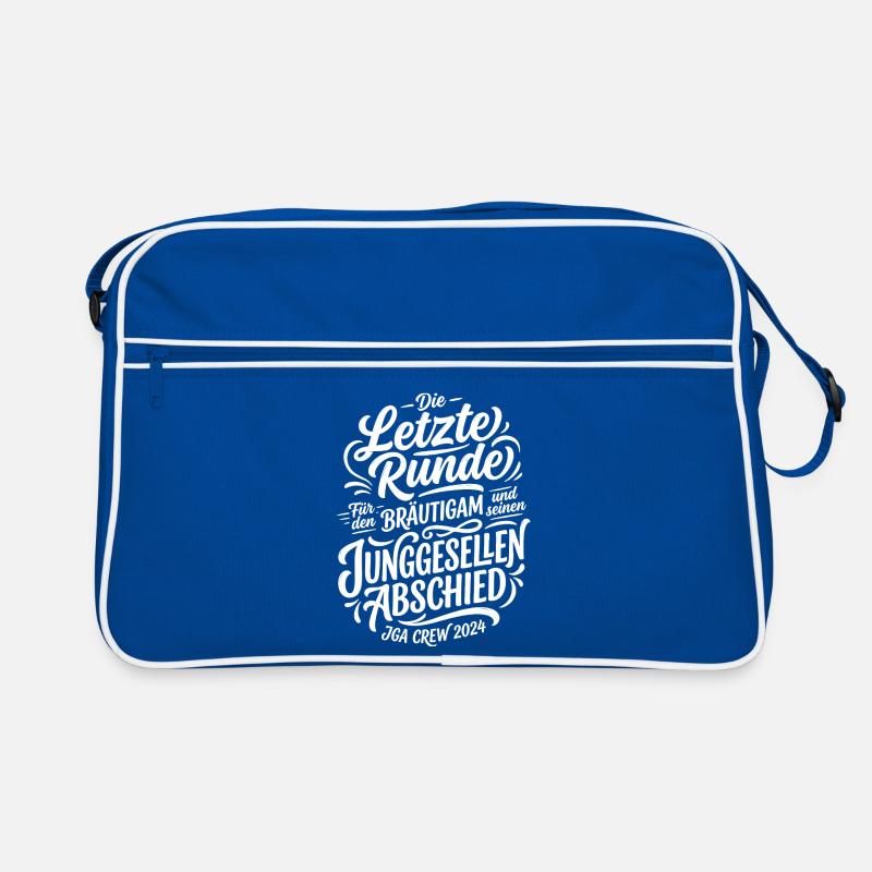 Letzte Runde Junggesellenabschied Retro Tasche