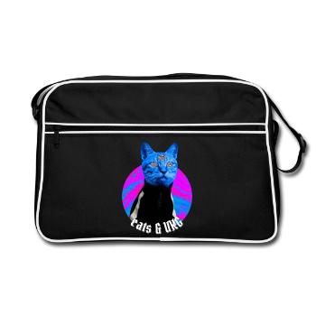 Cats & UKG Chat UK Garage Music Rave Outfit - Retro Bag - black/white - Front