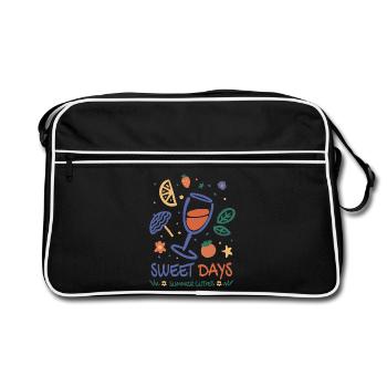 Spritzer Été - Sac Retro - noir/blanc - Devant