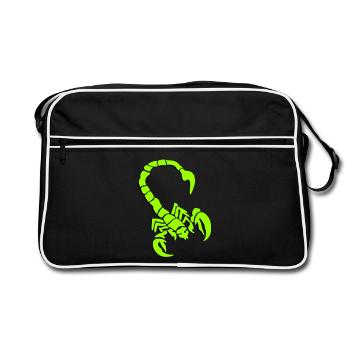 skorpion_01_3d - Retro Bag - black/white - Front