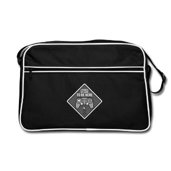 Mode pause : Conception du cœur de jeu - Sac Retro - noir/blanc - Devant