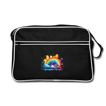 Your Rainbow - Retro Bag - black/white - Front
