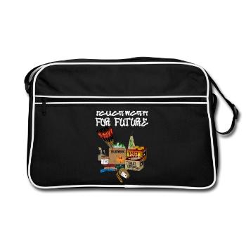 Feux d’artifice du futur - Sac Retro - noir/blanc - Devant
