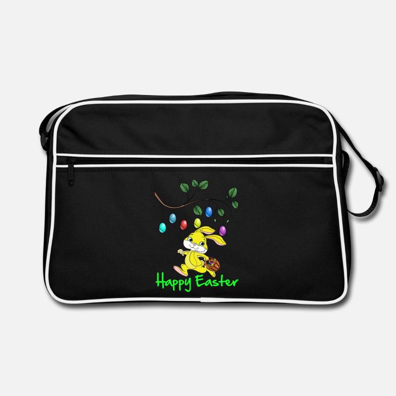 Pâques, Joyeuses Pâques, Lapin de Pâques, joyeuses Pâques Sac Retro