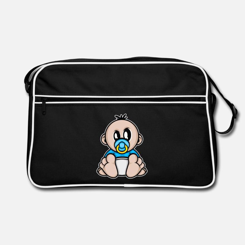 baby junge schwangerschaft Retro Tasche