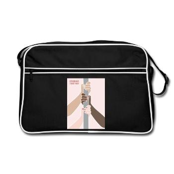 Stronger Together Poledancers - Retro Tasche - Schwarz/Weiß - Vorne
