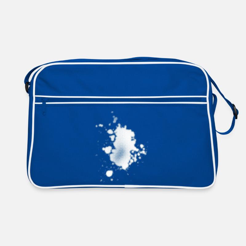 Flash, Punktehintergrund asymmetrisch | rasterized Retro Tasche