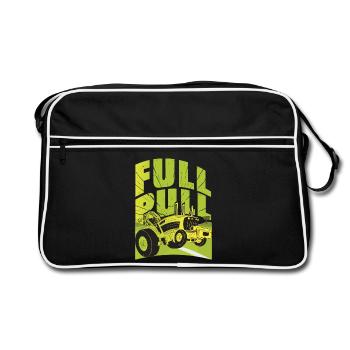 Tractor Pulling - Retro Bag - black/white - Front