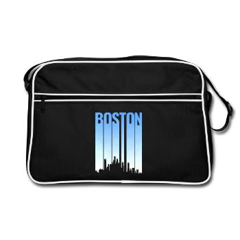 Boston Skyline Classic T-Shirt - Sac Retro - noir/blanc - Devant