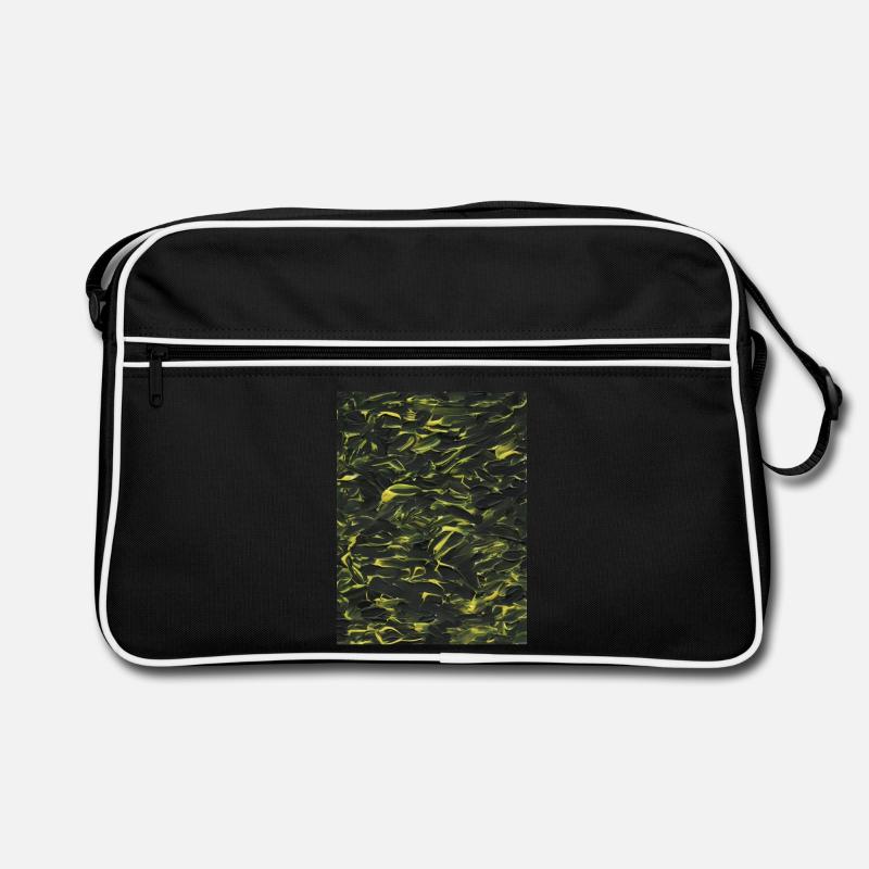 Gelb im Dunkeln (Acrylfarbe) Retro Tasche