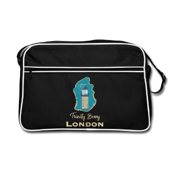 London, Trinity Buoy Lighthouse, Pixel Art - Retro Bag - black/white - Front