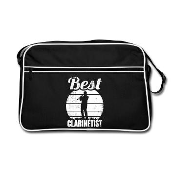 Meilleur clarinettiste - Sac Retro - noir/blanc - Devant