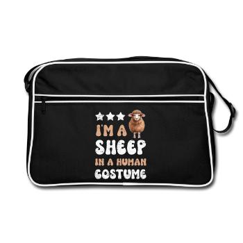 Sheep Sheep - Retro Bag - black/white - Front