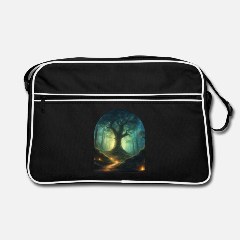 Mystischer Baum 1 Retro Tasche