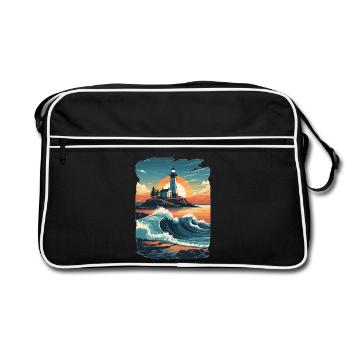 Lighthouse - Retro Bag - black/white - Front