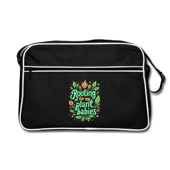 ANFEUERN FÜR MEINE PFLANZENBABYS - Retro Tasche - Schwarz/Weiß - Vorne