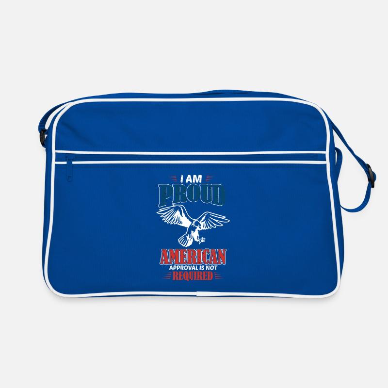 Proud American design with eagle Retro Bag
