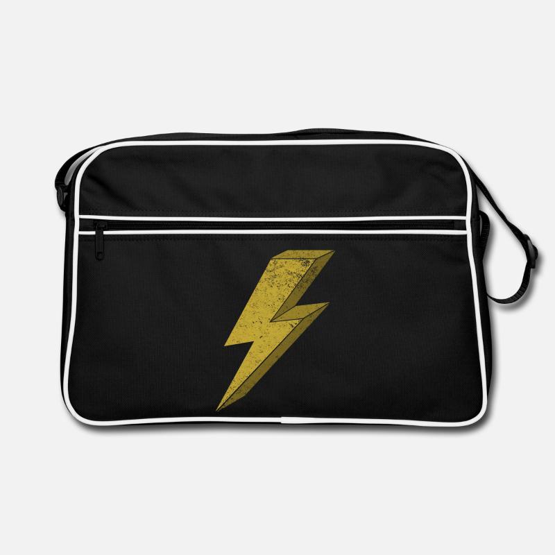 Flash dynamique en or 3D Sac Retro