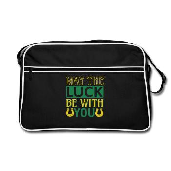 Que la chance soit avec vous - Sac Retro - noir/blanc - Devant