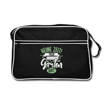 Garden allotment gardens - Retro Bag - black/white - Front
