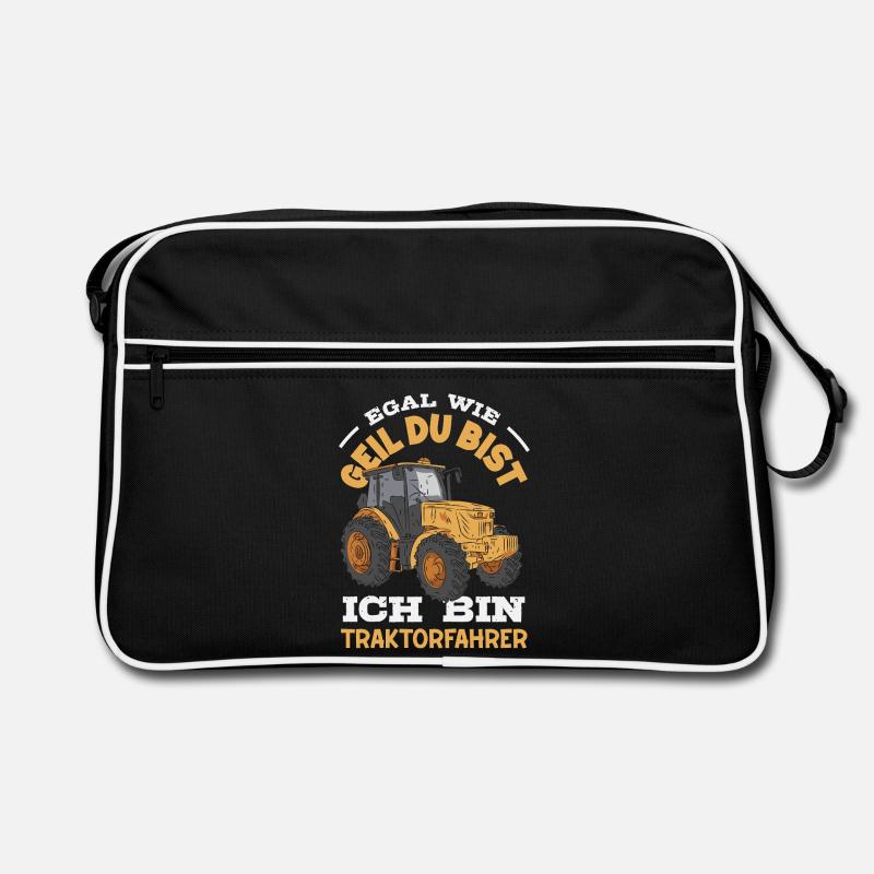 Egal wie geil du bist ich bin Traktorfahrer Retro Tasche