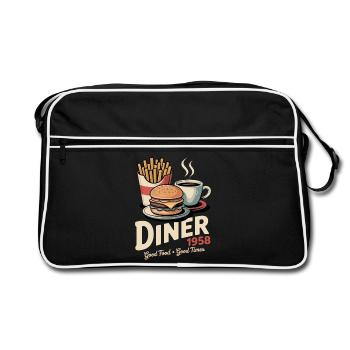 Dinner 1958 - Retro Bag - black/white - Front