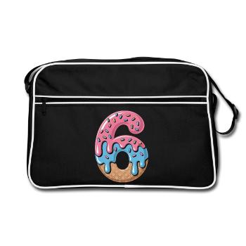 Anniversaire de la Glace Glace aux Gaufres Éclatées - Sac Retro - noir/blanc - Devant