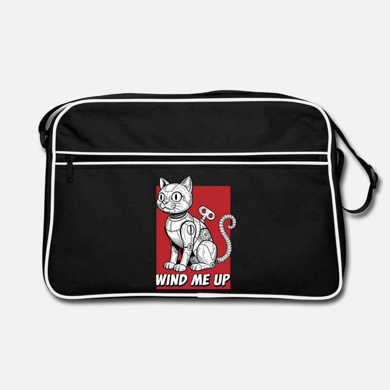 Wind Me Up Cat Robot Retro Bag
