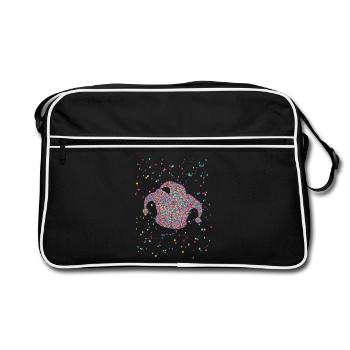 Confetti Jeck Hat Carnival Carnival Costume - Retro Bag - black/white - Front