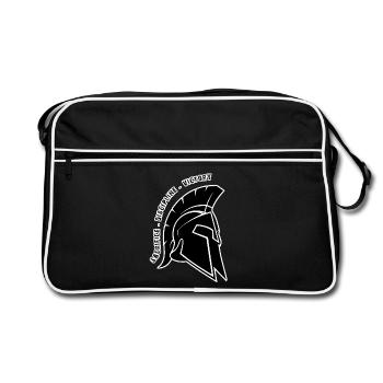Casque Spartan Victoire Épique - Sac Retro - noir/blanc - Devant