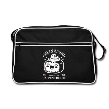 my sushi - perfect bite of joy. - Retro Bag - black/white - Front