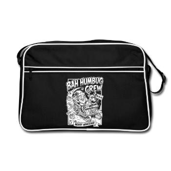 Bah Humbug Crew Merry Whatever - Sac Retro - noir/blanc - Devant