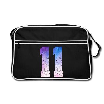 Issue 11 – 11th Anniversary Gift - Retro Bag - black/white - Front