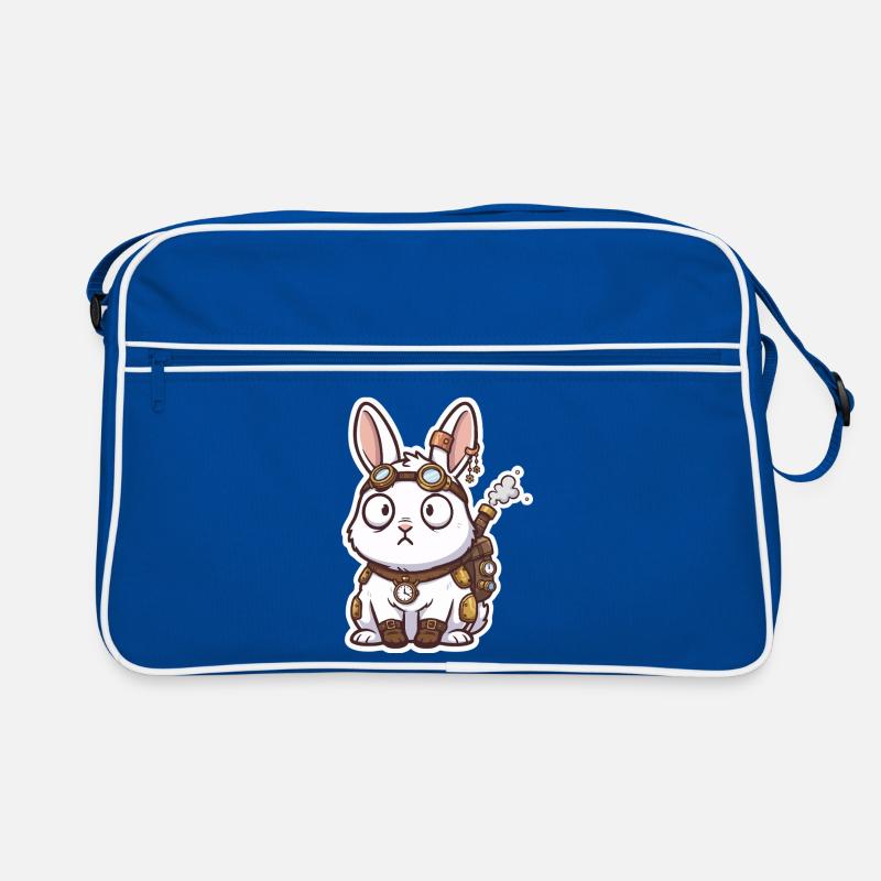 Steampunk Bunny Messenger Backpack Steam Retro Bag