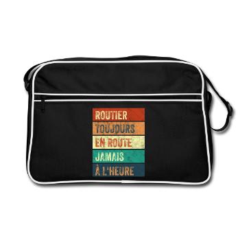 Routier Toujours en Route - Sac Retro - noir/blanc - Devant