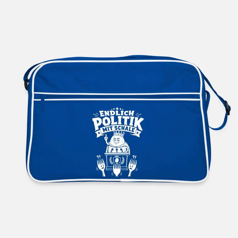 Endlich Politik mit Schale Retro Tasche