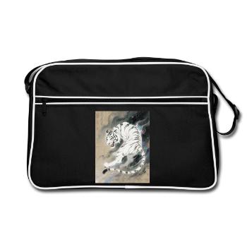 L'Ombre du Sommet : Baihu – Crépuscule Mystique - Sac Retro - noir/blanc - Devant