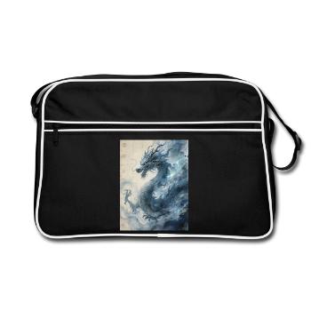 The Starry Night: Blue Dragon – Aether - Retro Bag - black/white - Front